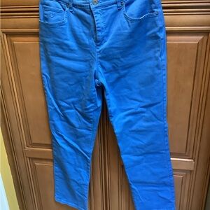 MEDIUM ROYAL BLUE STRAIGHT LEG JEANS